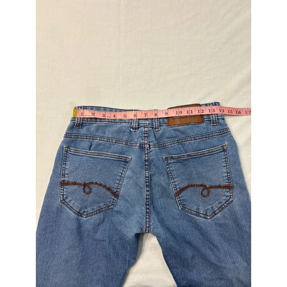 EO2 Division Culture Mens Slim Straight Leg Jeans Medium Wash Size 32